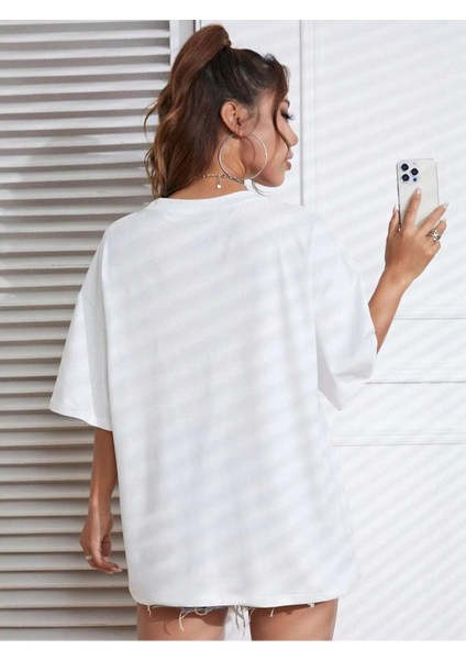 Tea Baskılı Oversize Tshırt fırsatları