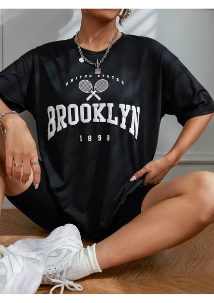 Brooklyn Baskılı Oversize Tshırt fiyatları