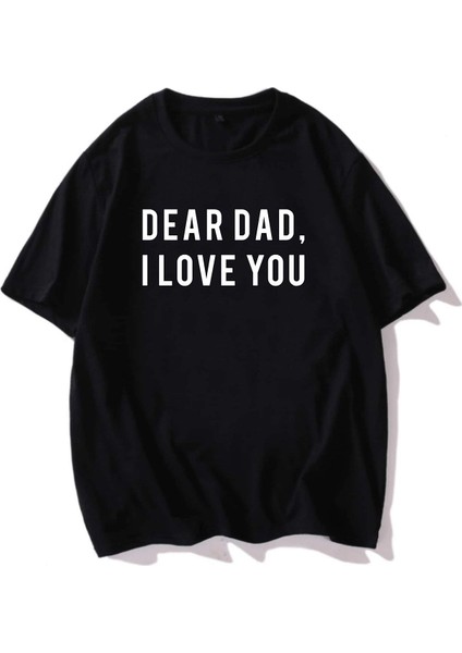 Dear Dad Baskılı Oversize Tshırt
