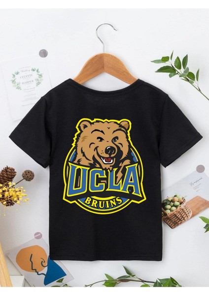 Rahat Kalıp Pamuklu Baskılı Siyah Çocuk T-Shirt fiyatları