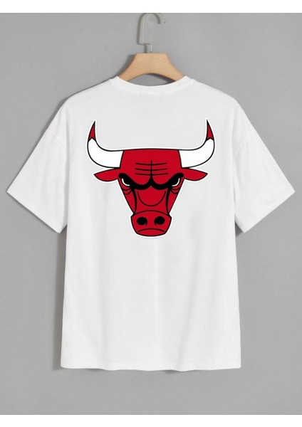 Kırmızı Boğa Baskılı Oversize Tshırt fiyatları