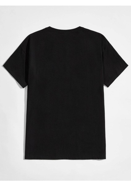 Stop Done Baskılı Oversize Tshırt