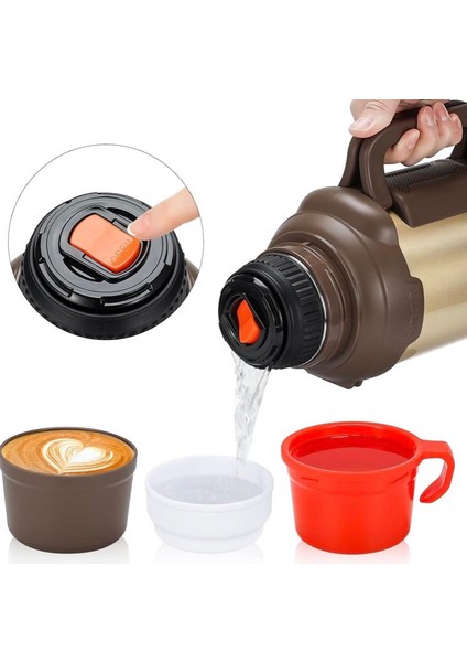 Paslanmaz Çelik 4 Litre Büyük Boy Termos 48 Saate Kadar Yalıtımlı modelleri