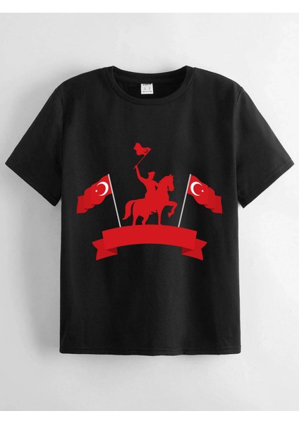 Rahat Kalıp Pamuklu Baskılı Çocuk T-Shirt