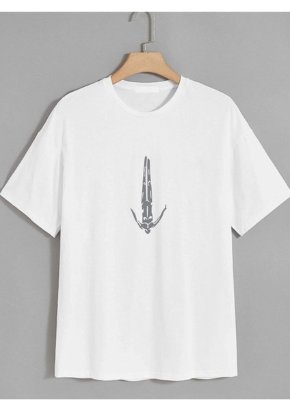 Stream Colyn Baskılı Oversize Tshırt