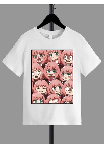 Rahat Kalıp Pamuklu Baskılı Beyaz Çocuk T-Shirt