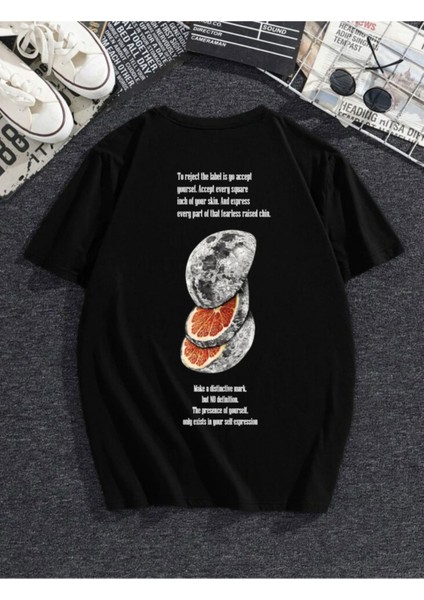 Dilimli Ay Oversize Tshirt