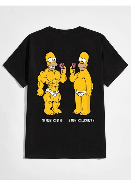 Sımpson Baskılı Oversize Tshırt