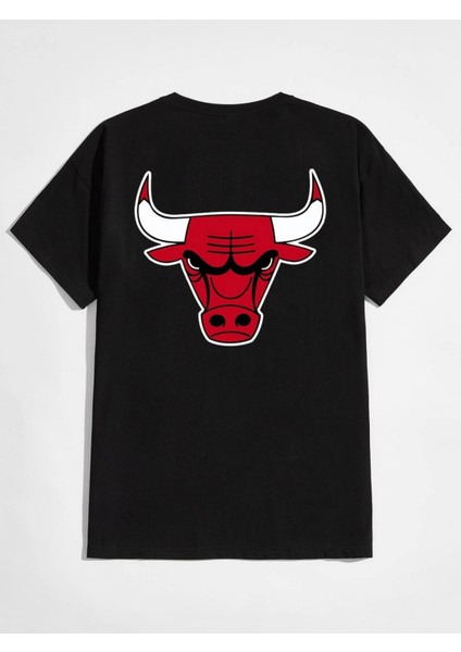 Kırmızı Boğa Baskılı Oversize Tshırt fiyatları