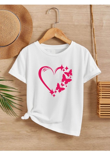 Rahat Kalıp Pamuklu Baskılı Çocuk T-Shirt