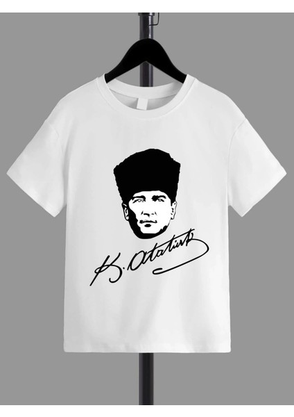 Rahat Kalıp Pamuklu Baskılı Çocuk T-Shirt