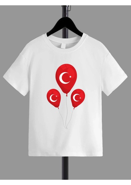 Rahat Kalıp Pamuklu Baskılı Çocuk T-Shirt
