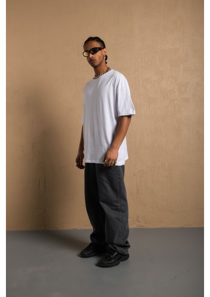 Pamuk Boyfriend Bisiklet Yaka Örme T-Shirt fiyatları