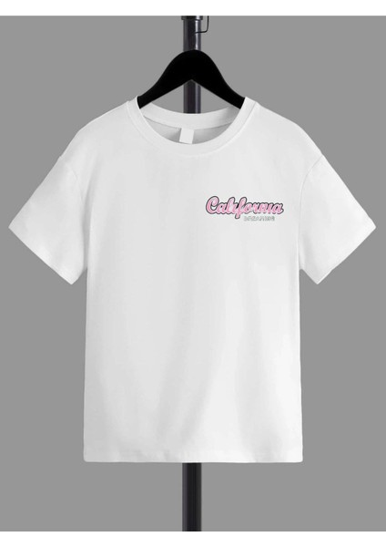 Rahat Kalıp Pamuklu Baskılı Beyaz Çocuk T-Shirt fiyatları