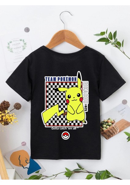 Rahat Kalıp Pamuklu Baskılı Siyah Çocuk T-Shirt fiyatları