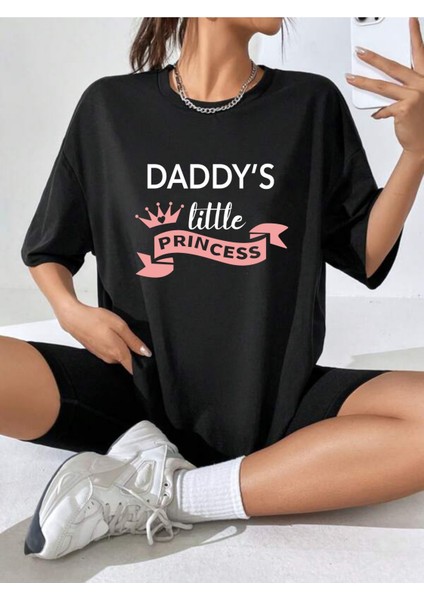 Prıncess Baskılı Oversize Tshırt