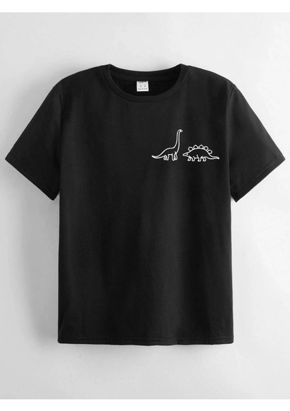 Rahat Kalıp Pamuklu Baskılı Çocuk T-Shirt