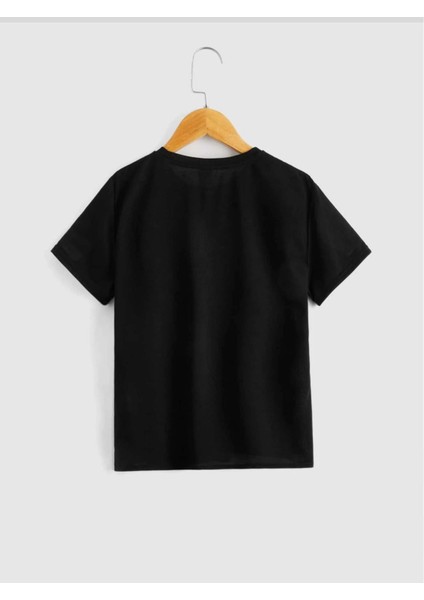 Rahat Kalıp Pamuklu Çizgili Kedi Baskılı Çocuk T-Shirt fiyatları