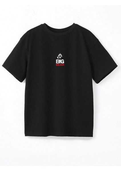 Bıg Bear Baskılı Oversize Tshırt