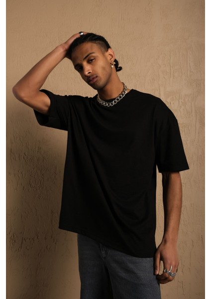 Pamuk Boyfriend Bisiklet Yaka Örme T-Shirt modelleri