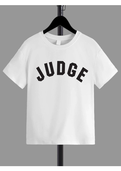 Rahat Kalıp Pamuklu Baskılı Beyaz Çocuk T-Shirt