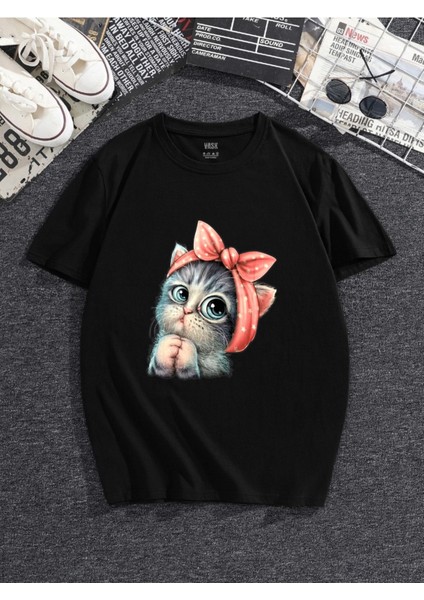 Tatlı Kedi Oversize Tshirt