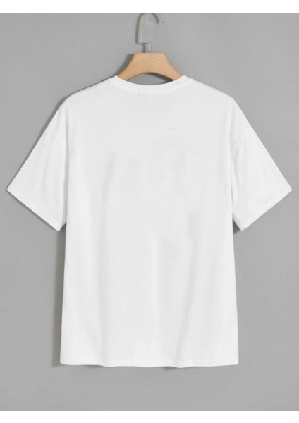 Trust Yourself Baskılı Oversize Tshırt