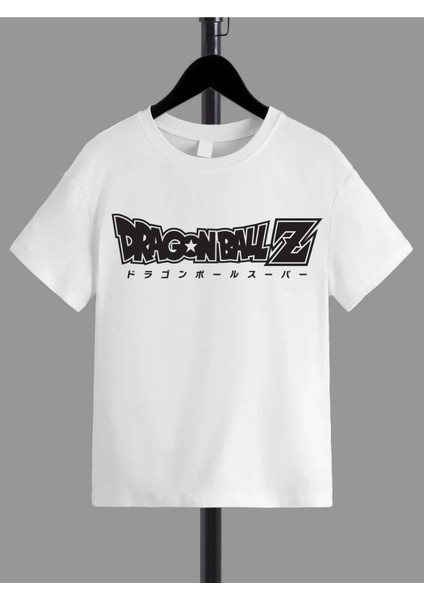 Rahat Kalıp Pamuklu Baskılı Beyaz Çocuk T-Shirt