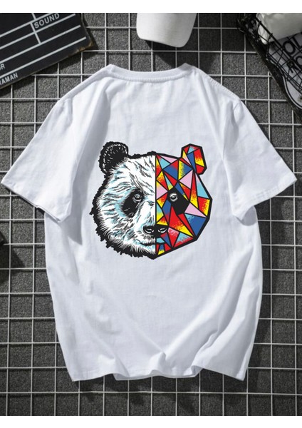 Renkli Panda Oversize Tshirt