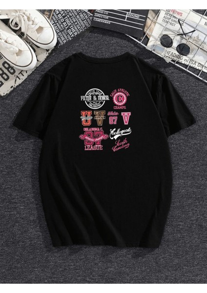 Çoklu Sırt Baskı Oversize Tshirt