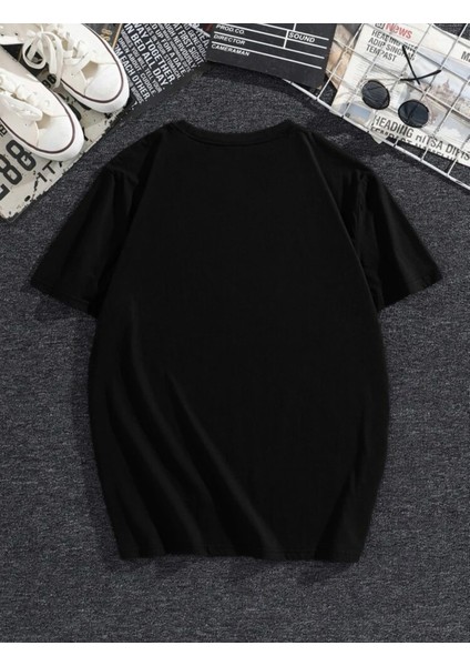 Oversize Brooklyn Pamuklu Bisiklet Yaka Tişört