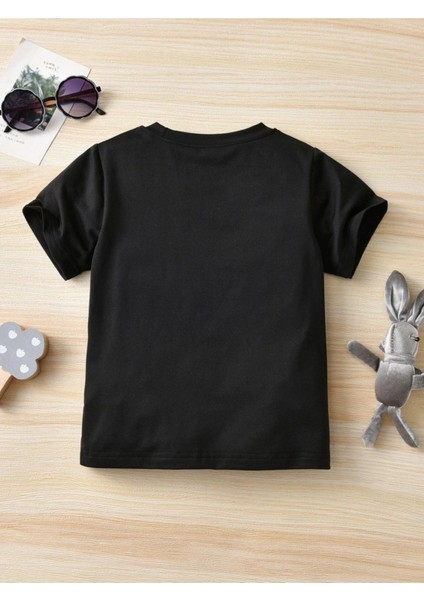 Rahat Kalıp Pamuklu Aunt Baskılı Çocuk T-Shirt fırsatları