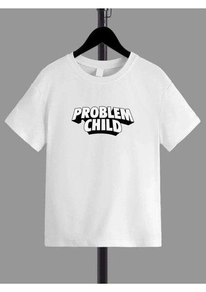 Rahat Kalıp Pamuklu Problem Chıld Baskılı Çocuk T-Shirt