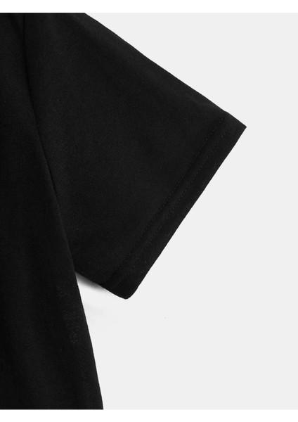 Rahat Kalıp Pamuklu Kart-Iskelet Baskılı Çocuk T-Shirt fırsatları