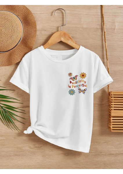 Rahat Kalıp Pamuklu Baskılı Çocuk T-Shirt