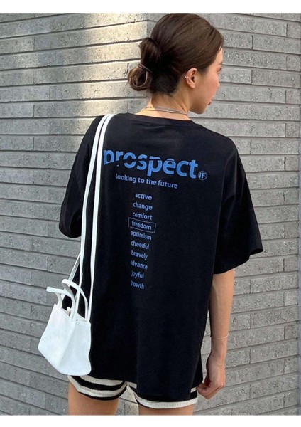 Prospect Baskılı Oversize Tshırt