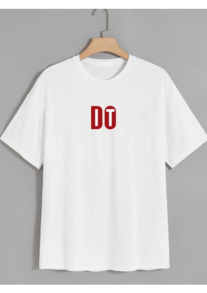 Stop Baskılı Oversize Tshırt