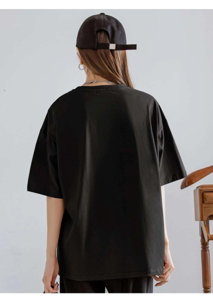 Forever Baskılı Oversize Tshırt modelleri