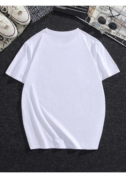 Robotıc Ayı Baskılı Oversize Tshirt