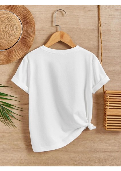 Rahat Kalıp Pamuklu Baskılı Siyah Çocuk T-Shirt fiyatları