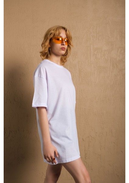 Pamuk Pike Boyfriend Düz T-Shirt fırsatları