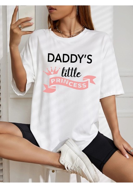Prıncess Baskılı Oversize Tshırt
