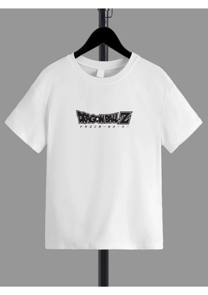 Rahat Kalıp Pamuklu Baskılı Beyaz Çocuk T-Shirt