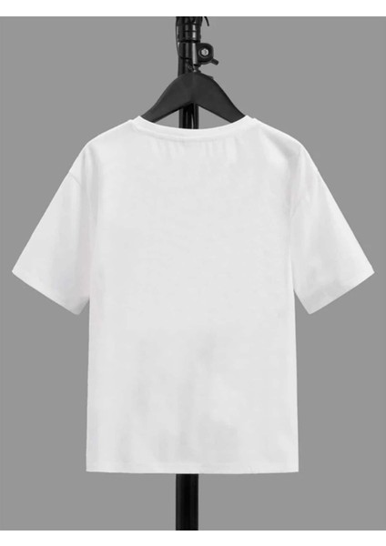 Rahat Kalıp Pamuklu Baskılı Beyaz Çocuk T-Shirt fiyatları