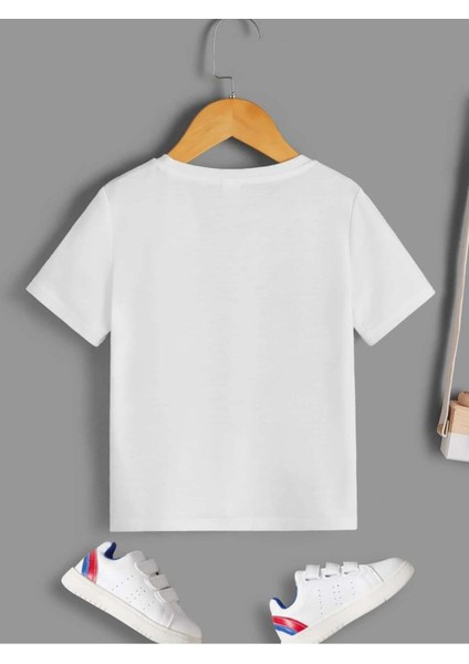 Rahat Kalıp Pamuklu Dad + Me Baskılı Çocuk T-Shirt modelleri