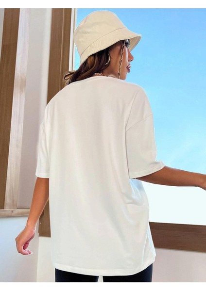 Brooklyn Baskılı Oversize Tshırt modelleri