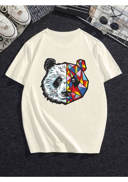 Renkli Panda Oversize Tshirt