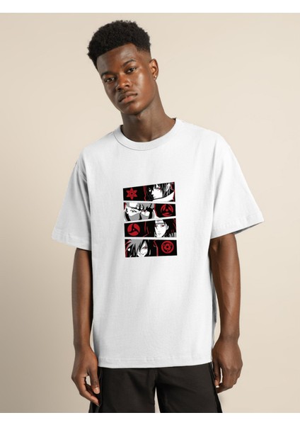 Kırmızı Anime Oversize Tshirt