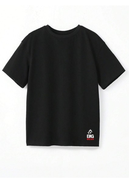 Big Bear Baskılı Oversize Tshırt