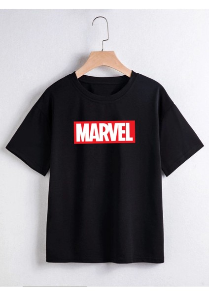 Marvel Baskılı Oversize Tshırt